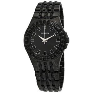 Bulova Phantom Quartz Crystal Black Dial Men's Watch